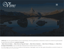 Tablet Screenshot of editions-bienvivre.ch